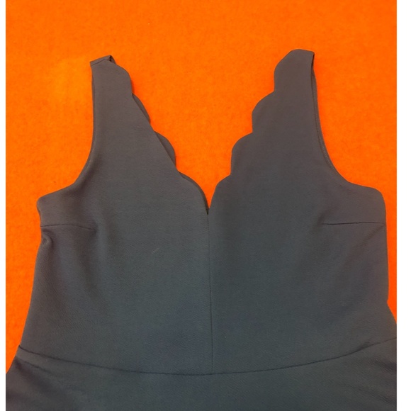 Blue sleeveless scalloped neck skater dress NWT - Picture 3 of 6